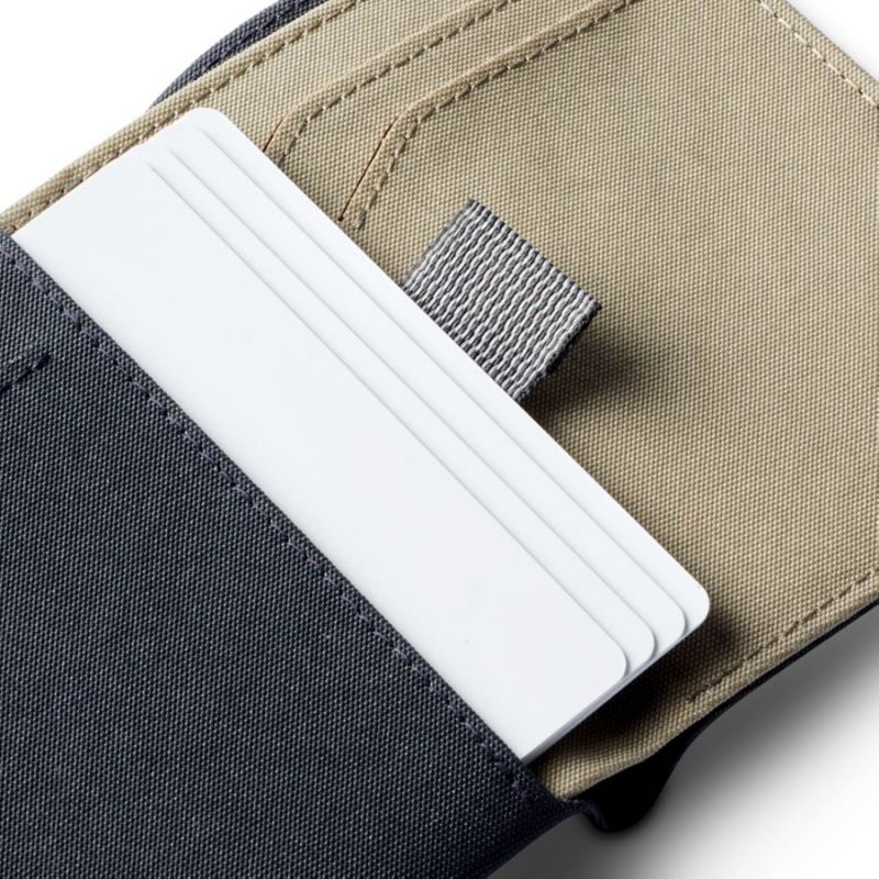 Bellroy Note Sleeve Woven RFID Protected Charcoal Seager Inc