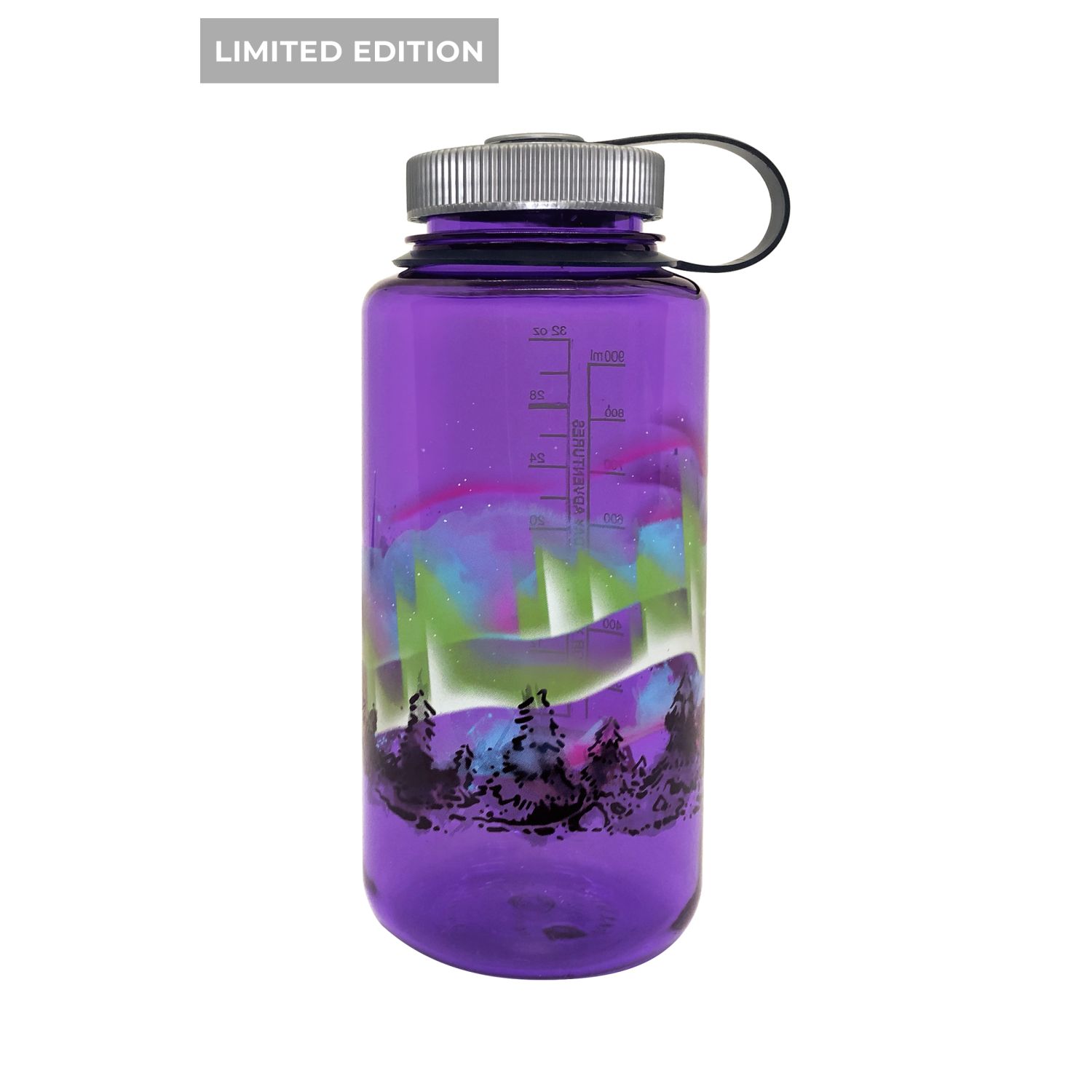 Nalgene 32oz Wide Mouth Bottle - Purple with Earth - Seager Inc