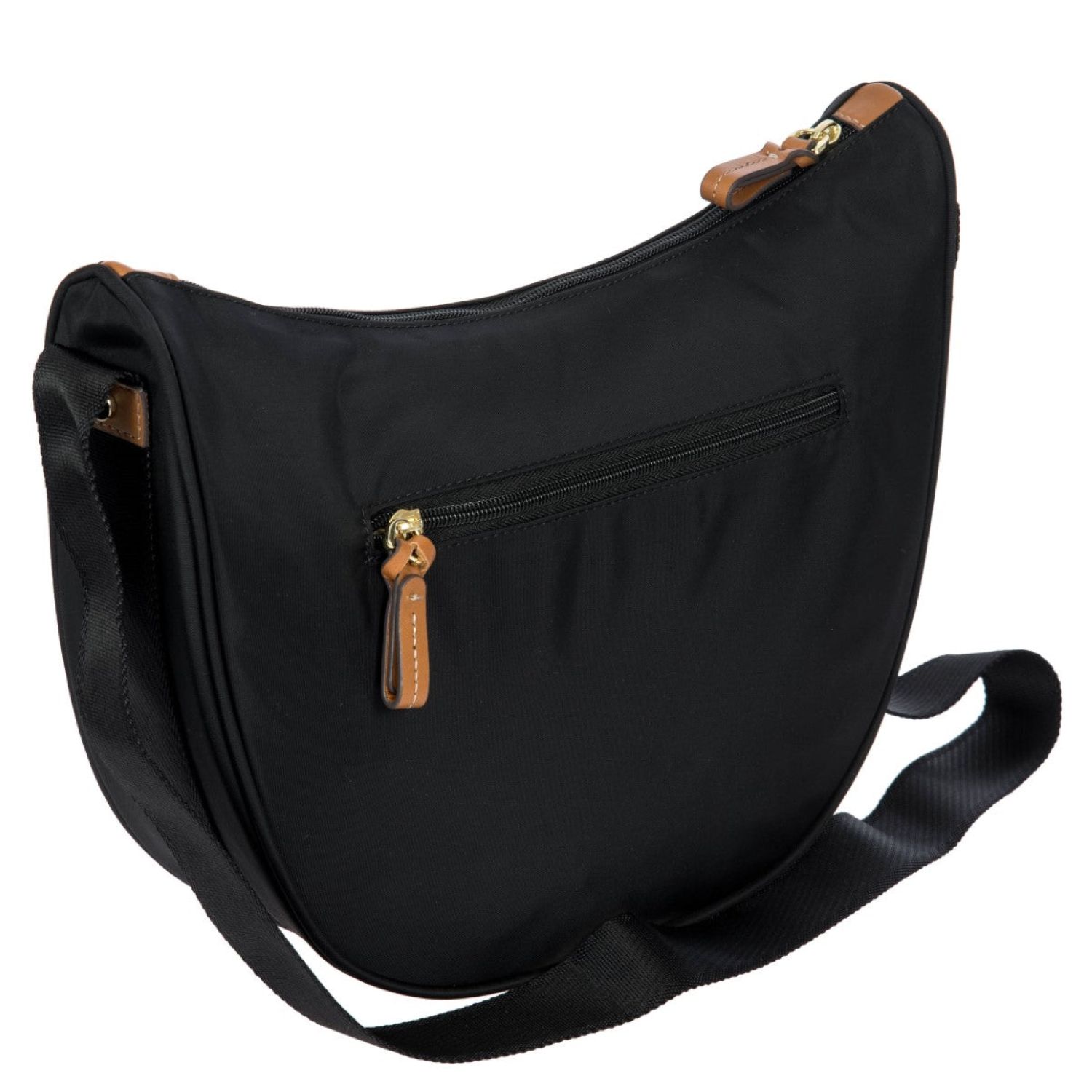 Minimalist Casual Crescent Bag Textured Zipper Crossbody Bag - Temu
