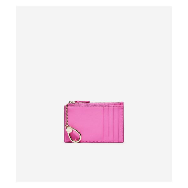 Cole Haan Card Case with Zip - Super Pink - Seager Inc