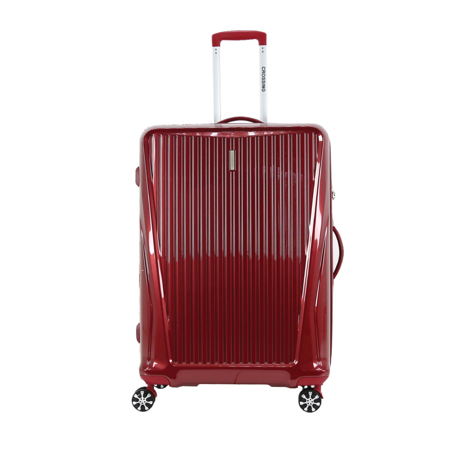 Crossing Double Zipper Upright Large Luggage 28 (Red) - Seager Inc