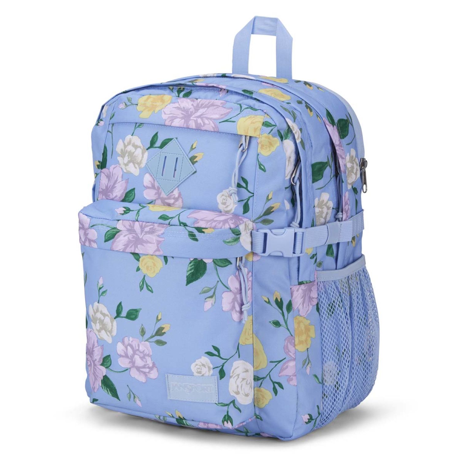 Jansport blue floral online backpack