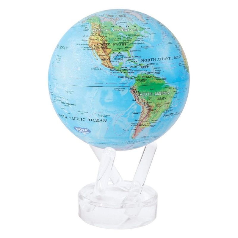 Relief Map Blue Mova Globe Seager Inc