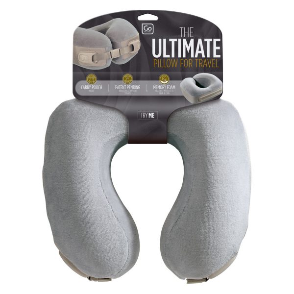 Go Travel Ultimate Memory Pillow Grey Seager Inc