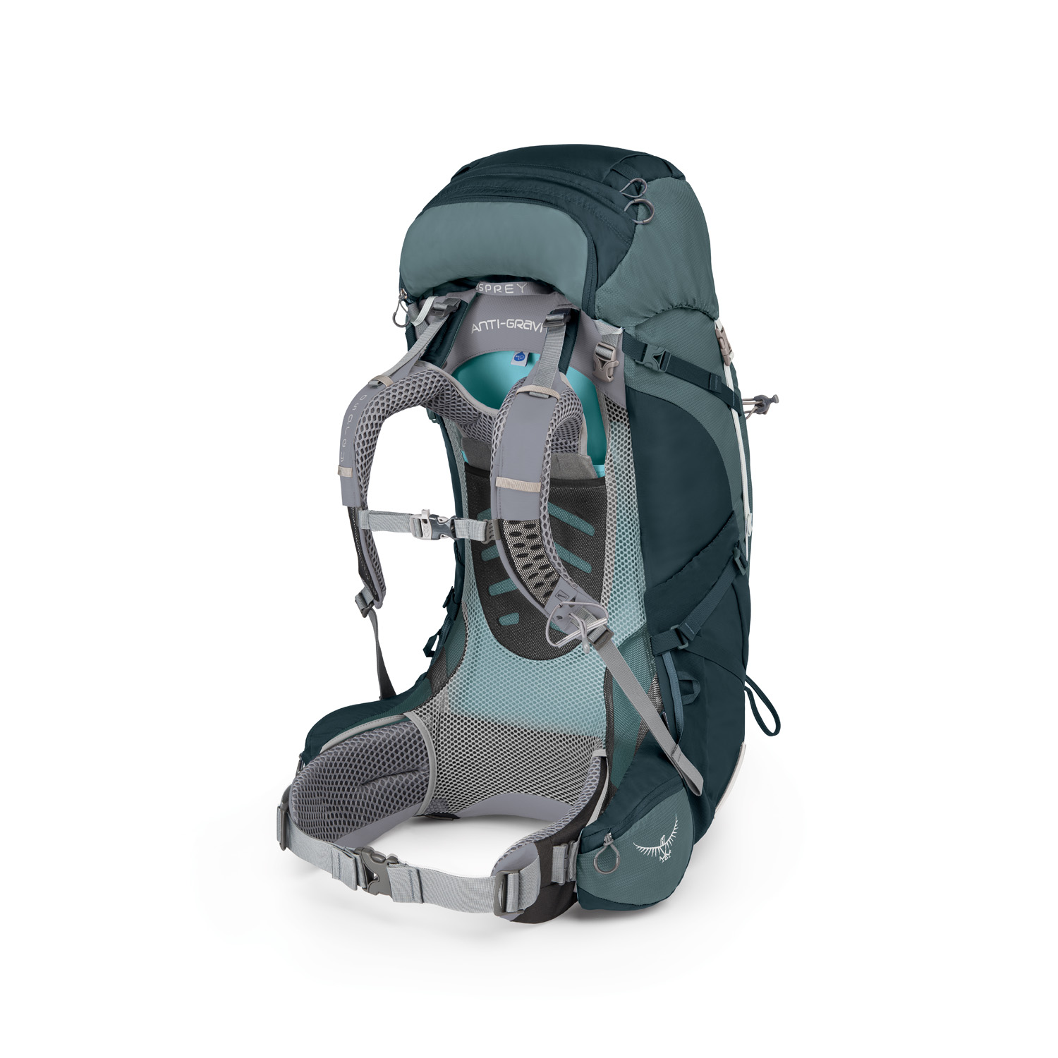 Osprey Ariel AG 65 Backpack with Daypack Extra Small Women s Backpacking Mountaineering Boothbay Grey